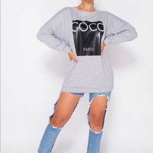 COCO oversized Sweatshirt / ONE SIZE